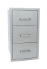KoKoMo Outdoor Kitchen Stainless Steel Triple Drawer