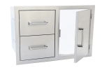KoKoMo Outdoor Kitchen Stainless Steel Two Drawer - One Door Combo