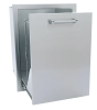 KoKoMo Outdoor Kitchen Stainless Steel Trash/Propane Pull-Out