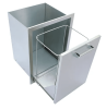 KoKoMo Outdoor Kitchen Stainless Steel Trash/Propane Pull-Out