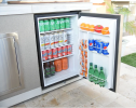 KoKoMo Built-In Outdoor Kitchen Refrigerator with Temp Control Soda Rack and Lights