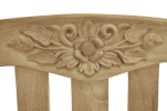 50" Round Rose Bench