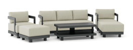 SET-903-AL 6-pc Granada Aluminum Deep Seating