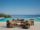 SET-173 5-pc Coronado Aluminum Deep Seating Set
