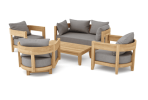 SET-173 5-pc Coronado Aluminum Deep Seating Set