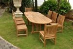 Sahara Dining Side Chair 9-Pieces Oval Dining Set